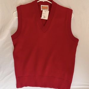 Red Sweater Vest